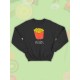 Парные свитшоты Best Friends фри черная мужская с принтом картошка фри для влюбленных пар парня и девушки, двоих подруг и друзей, мемная, парная одежда underground y2k оверсайз