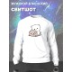 Парные свитшоты Mochi cats чиби котики каваи белый женский с принтом chibis chibbis kawai кот для влюбленных пар парня и девушки, двоих подруг, мемная, прикольная парная одежда underground оверсайз.