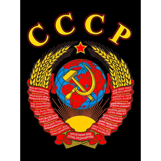 Футболка СССР герб серп и молот USSR с принтом