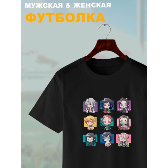 Футболка Клинок рассекающий демонов Demon Slayer с принтом