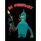 Шоппер Футурама Бендер 23 февраля Futurama прикол черный с военным принтом военной тематикой Bender 23 February army style, сумка для шопинга тканевая на плечо стиль милитари мужская, подарок мужу