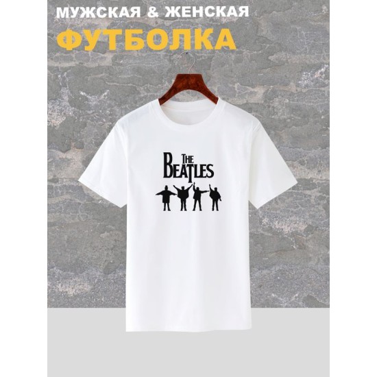 Футболка The Beatles рок группа Битлз y2k оверсайз с принтом