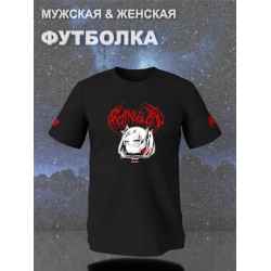 Футболка Аниме тян девушка anime zxs cursed Dr Seuss с принтом