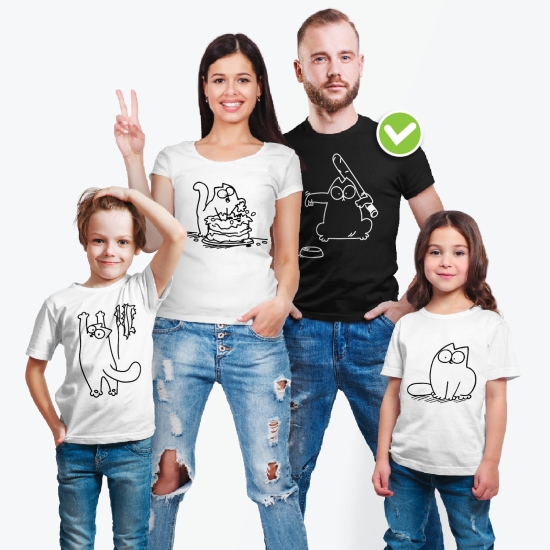 Семейные футболки с классным принтом