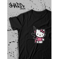 Футболка Hello Kitty Аниме Куроми оверсайз дрейн майка с принтом
