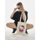 Сумка шоппер бежевый Аниме Hello Kitty Куроми дрейн тканевая с принтом Хелло Китти геншин импакт однотонный мягкий большая с надписью Хело Кити через плечо с котом bts токийские мстители