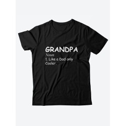 футболка с принтом Grandpa noun like a dad only cooler