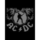 Футболка с принтом рок группа ACDC и надписью AC DC