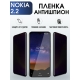 Защитная гидрогелевая пленка антишпион на телефон NOKIA 2.2, матовая гелевая пленка на смартфон NOKIA 2.2, для защиты экрана телефона