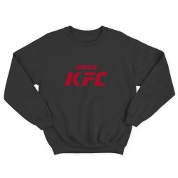 Свитшот для бойцов ММА и UFC с принтом Боец KFC / Мужская толстовка без капюшона для повседневной носки и для тренировок