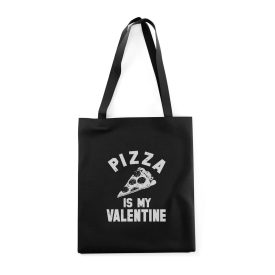 Сумка шоппер - холщовая хлопковая эко сумка с принтом Pizza is My Valentine