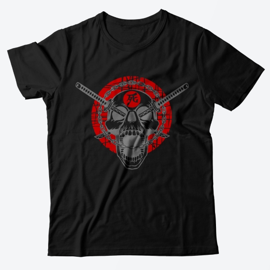 Модная футболка с принтом Череп