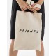 Сумка женская через плечо шоппер с принтом надписью Friends унисекс