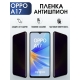 Защитная гидрогелевая пленка антишпион на телефон OPPO A17, матовая гелевая пленка на смартфон OPPO A17, для защиты экрана телефона