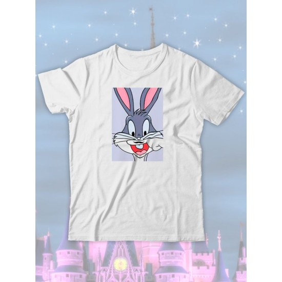 Парные футболки Багз Банни кролик Bugs Bunny с принтом заяц