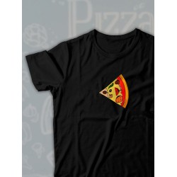 Парные футболки pizza кусочек пиццы с принтом