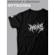 Футболка оверсайз с принтом аниме Zxc dead inside