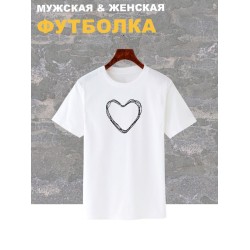 Футболка большое сердце сердечко y2k aesthetic принт