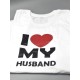 Парные футболки для мужа и жены с принтом love my WIFE & HUSBAND