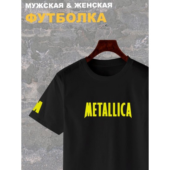 Футболка с надписью Metallica