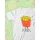 Парные футболки Best Friends фри с принтом картошка