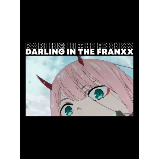 Футболка Зеро Ту аниме Darling in the Franxx Zero Two с принтом
