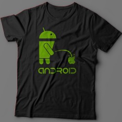 Футболка с надписью Android.