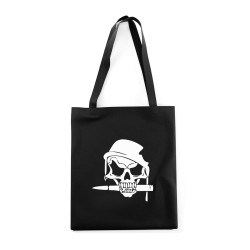 Сумка шоппер с черепом сумка хозяйственная shopper тканевая сумка экосумка