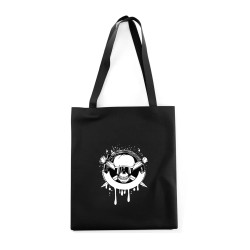 Сумка шоппер с черепом сумка хозяйственная shopper тканевая сумка экосумка