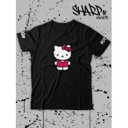 Футболка Hello Kitty Аниме Куроми оверсайз дрейн майка с принтом