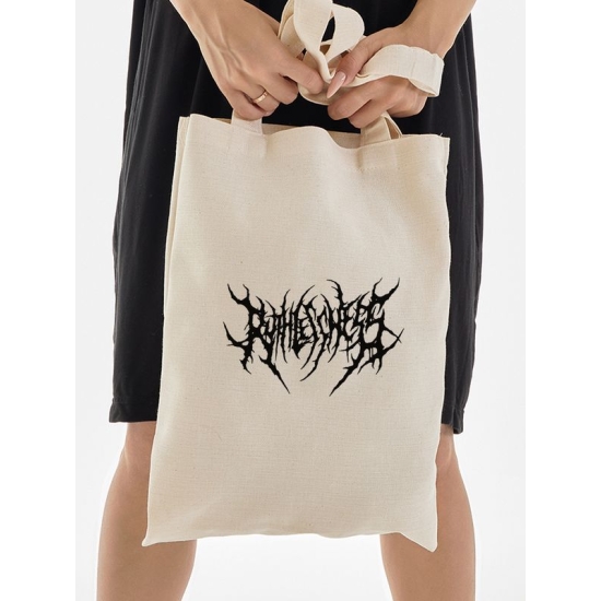 Женская сумка шоппер аниме с принтом надписью рисунком манга бежевый без молнии застежки эко хлопок тканевая повседневная на плечо мужская унисекс для подростка на лето подарок мужчине женщине