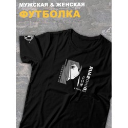 Футболка оверсайз с принтом аниме Тян dinosaur динозавр.
