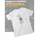 Футболка оверсайз с принтом-рисунком Злой заяц кролик.