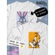 Парные футболки Багз Банни кролик Bugs Bunny с принтом заяц