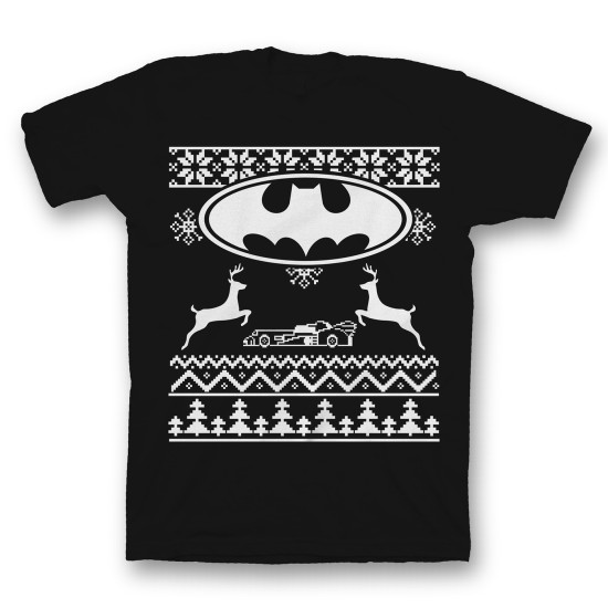 Футболка с прикольным принтом "Batman New year"