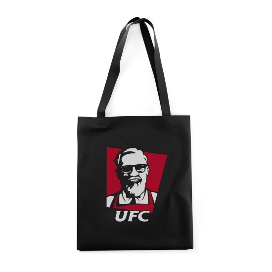 Сумка шоппер - холщовая хлопковая эко сумка с принтом UFC