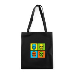 Сумка шоппер с черепом сумка хозяйственная shopper тканевая сумка экосумка