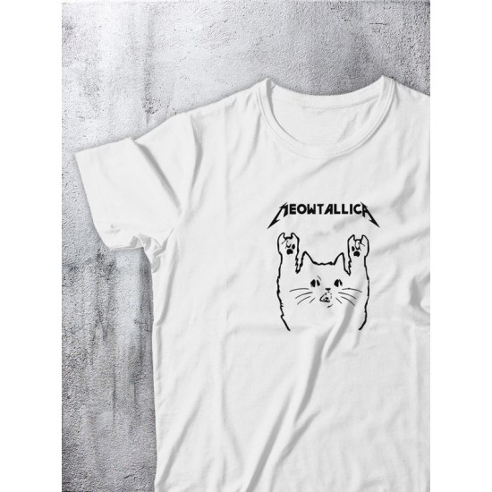 Футболка с принтом Meowtallica