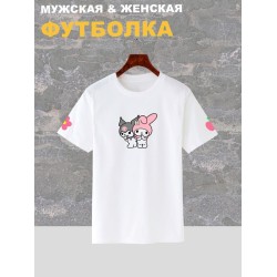 Футболка аниме Hello Kitty хеллоу китти Куроми Kuromi оверсайз с принтом