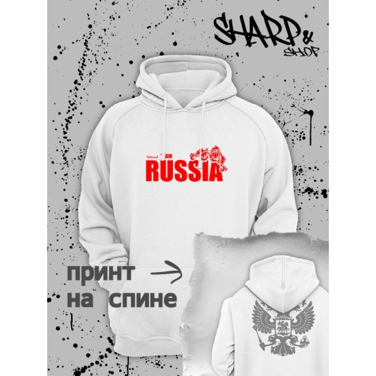 Худи с принтом Russia