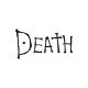 Футболка Death Note надпись Тетрадь смерти аниме zxc с принтом