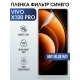 Защитная гидрогелевая пленка для смартфона Vivo X100 pro. Полиуретановая плёнка anti blue ray на мобильный телефон Виво Х100 про, для защиты экрана.