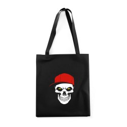 Сумка шоппер с черепом сумка хозяйственная shopper тканевая сумка экосумка