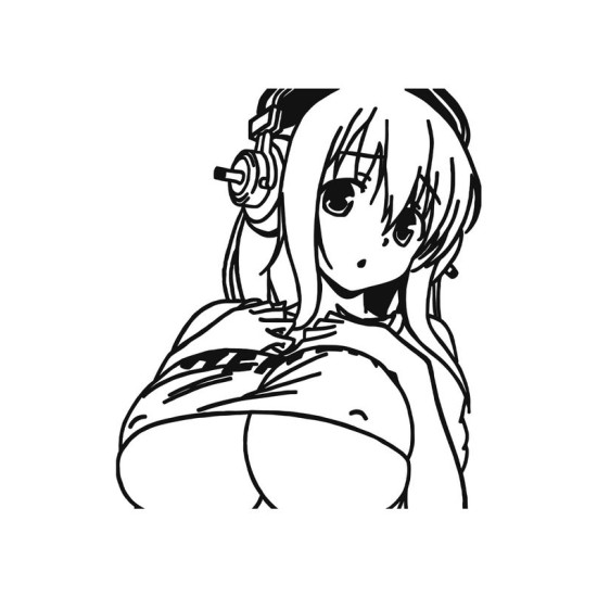 Футболка аниме тян девушка хентай hentai y2k оверсайз с принтом
