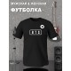 Футболка BTS logo к-поп группа БТС логотип с принтом