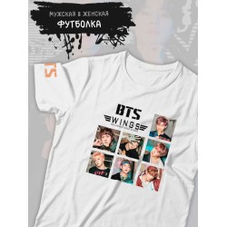 Футболка BTS wings Bangtan boys Army БТС кпоп k pop с принтом