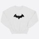 Парные свитшоты для двоих мужа и жены, влюбленных с принтом Mr Batman & Mrs Batman / Толстовка без капюшона для пары