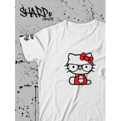 Футболка Hello Kitty Аниме Куроми оверсайз дрейн майка с принтом