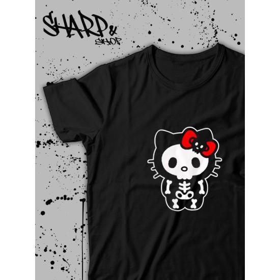 Футболка Hello Kitty Аниме Куроми оверсайз дрейн майка с принтом