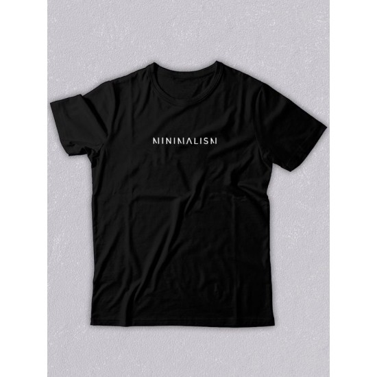 футболка оверсайз с принтом надписью "Minimalism" унисекс